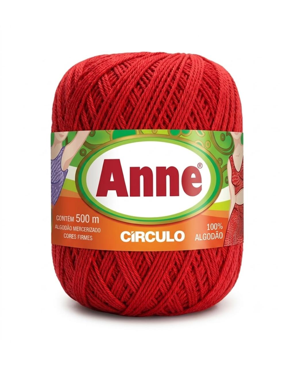 HILO ANNE CIRCULO 3402 VERMELHO